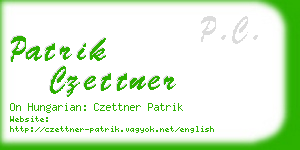 patrik czettner business card